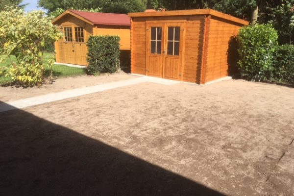 Création d’un chalet de jardin