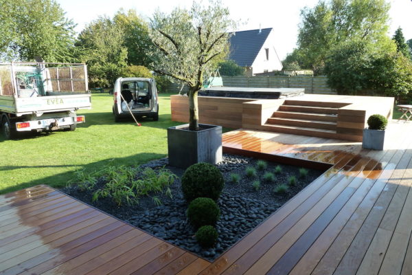 Terrasse contemporaine bois