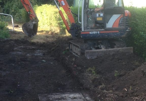 Terrassement d’un jardin