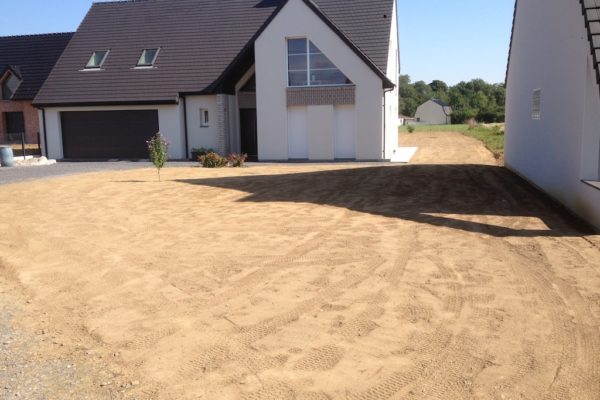 Engazonnement de terrain