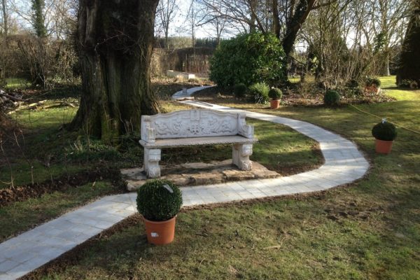 Création d’une allée pavée